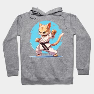 karate cat Hoodie